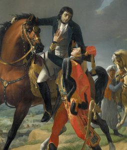 Dood van generaal Louis Charles Antoine Desaix bij de Slag bij Marengo op 14 juni 1800 door Jean Baptiste Regnault