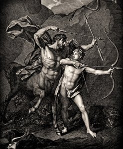 De opvoeding van Achilles door Chiron, c.1798