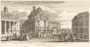 Bijzonder Uitzicht op de Kapel van het Kasteel van Versailles door Jean Baptiste Rigaud