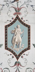 Arabesk behangontwerp (detail)
