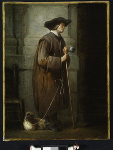 Blinde Bedelaar door Jean Baptiste Simeon Chardin