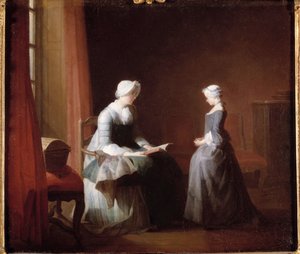 Goede opvoeding door Jean Baptiste Simeon Chardin
