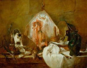 De rog, ook wel keukeninterieur genoemd door Jean Baptiste Simeon Chardin