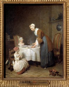 De Benedicite door Jean Baptiste Simeon Chardin