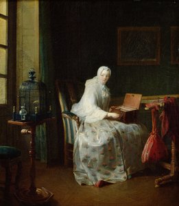 Het vogelorgel of een vrouw die haar genoegens varieert, 1751