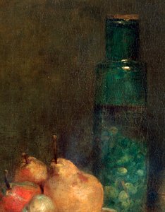 De pot met olijven (detail) door Jean Baptiste Simeon Chardin