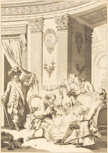 De Biechtvader Echtgenoot door Jean Baptiste Tilliard and Antoine Jean Duclos after Jean Honoré Fragonard