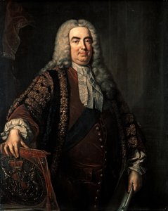 WALPOLE Robert: Eerste Graaf van Oxford (1676-1745), c.1740 door Jean Baptiste Vanloo