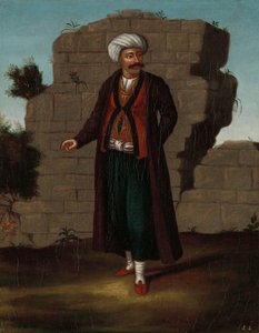 Man van het eiland Mykonos door Jean Baptiste Vanmour (workshop of)