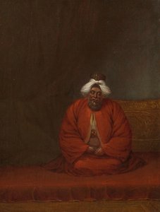 De moefti, hoofd van de religieuze zaken door Jean Baptiste Vanmour