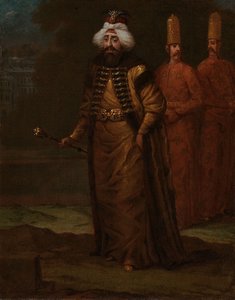 Sultan Ahmed III, c.1727-30 door Jean Baptiste Vanmour