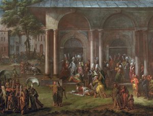 De executie van Patrona Halil door Jean Baptiste Vanmour