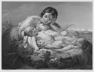 Overvloed, van het schilderij in de Koninklijke Collectie (gravure)