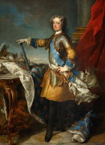 Portret van koning Lodewijk XV 1710-1774, ca. 1723-1724 door Jean Baptiste van Loo