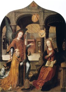 Annunciatie, 1516-1517 door Jean the Elder Bellegambe