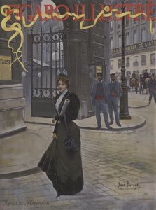 Na de Repetitie. Omslag van Le Figaro Illustre, april 1896