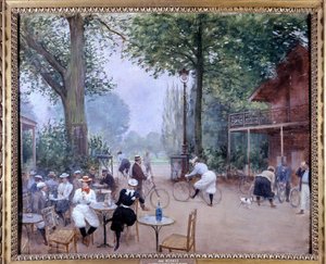 Chalet du cycle in het Bois de Boulogne, circa 1900