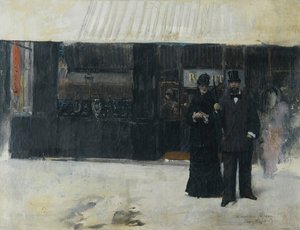 Koppel voor een juwelierswinkel door Jean Beraud