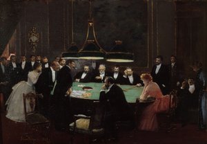 De speelzaal van het casino, 1889