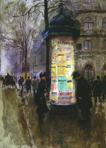 Morris kolom, ca. 1900 door Jean Beraud