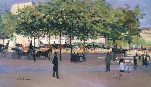 Promenade op een zondagmiddag, Parijs door Jean Beraud