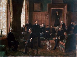 De Salon van Gravin Potocka, 1887 door Jean Beraud