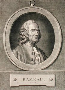 Portret van Jean Philippe Rameau (1683-1764) gegraveerd door Benoist (gravure)