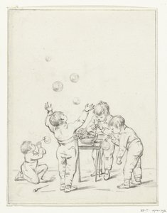 Bellenblazende kinderen door Jean Bernard