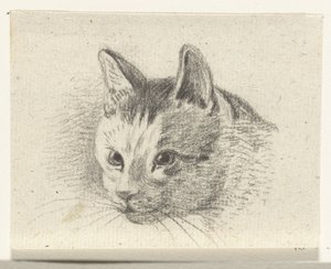 Kop van een kat door Jean Bernard