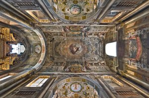 Apotheose van St. Franciscus, Kerk van St. Franciscus, Sassuolo, Italië door Jean Boulanger