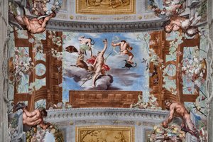 Bacchus plaatst de kroon van Ariadne tussen de sterrenbeelden door Jean Boulanger
