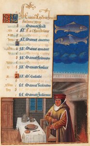 Getijdenboek van Lodewijk XII (voorheen Getijdenboek van Hendrik VII), Kalenderblad voor de maand februari