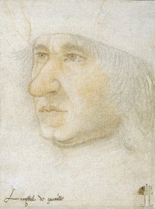 Portret van Louis Malet de Graville (1438-1516), admiraal van Frankrijk door Jean Bourdichon