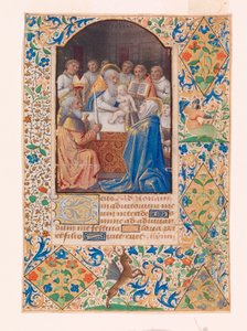 De besnijdenis van Christus, uit een getijdenboek door Jean Bourdichon