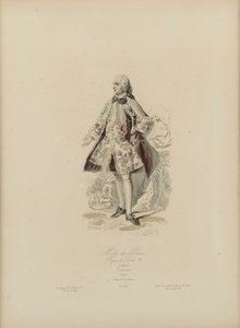 Parijse mode: Regering van Lodewijk XV door Jean Charles (1800 79) Pauquet