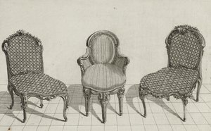 Chaise de Canne, Fauteuil en Cabriolet, Chaise de Canne, gepubliceerd midden jaren 1770