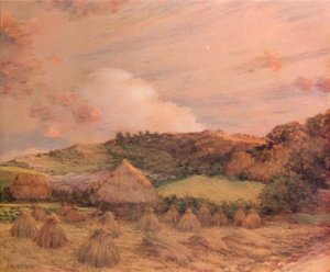 Les Meules, ca. 1885 door Jean Charles Cazin