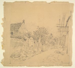 Dorpsstraat door Jean Charles Cazin