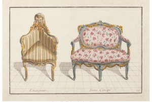 Encoignure, Demi Canapé. Nouvelle Iconologie Historique ou Attributen Hieroglyphiques