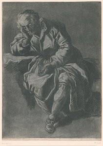 Zittende man