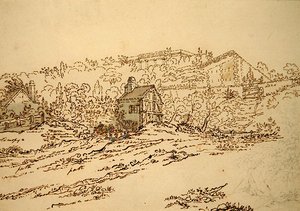 Het Muziekpaviljoen van de Gravin du Barry in Louveciennes, Parijs