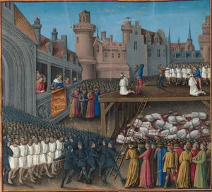 Bloedbad van de Saraceense gevangenen, bevolen door koning Richard Leeuwenhart, 1191, 1474-1475