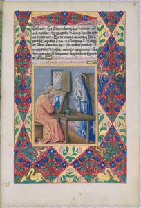Sint Lucas schildert de Maagd Maria, uit het Getijdenboek van Lodewijk van Orléans, 1469