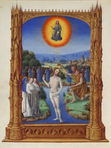 Très Riches Heures du duc de Berry - De Doop van Christus door Jean Colombe