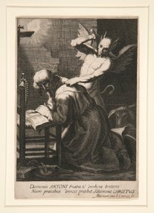 St. Antonius en een demon
