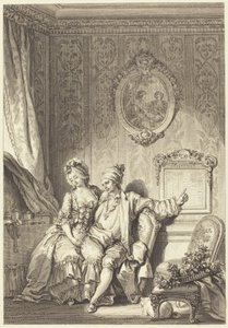 De kalender van de ouderen door Jean Dambrun after Jean Honoré Fragonard