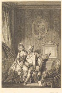 De Kalender van de Ouderen door Jean Dambrun after Jean Honoré Fragonard