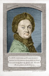Pierre Louis Moreau de Maupertuis, astronoom, gegraveerd door J. Daullé in 1755