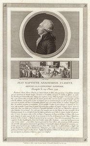 Portret van Jean-Baptiste du Val-de-Grace, baron de Cloots