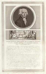 Portret van Louis Pierre Manuel door Jean Duplessi Bertaux